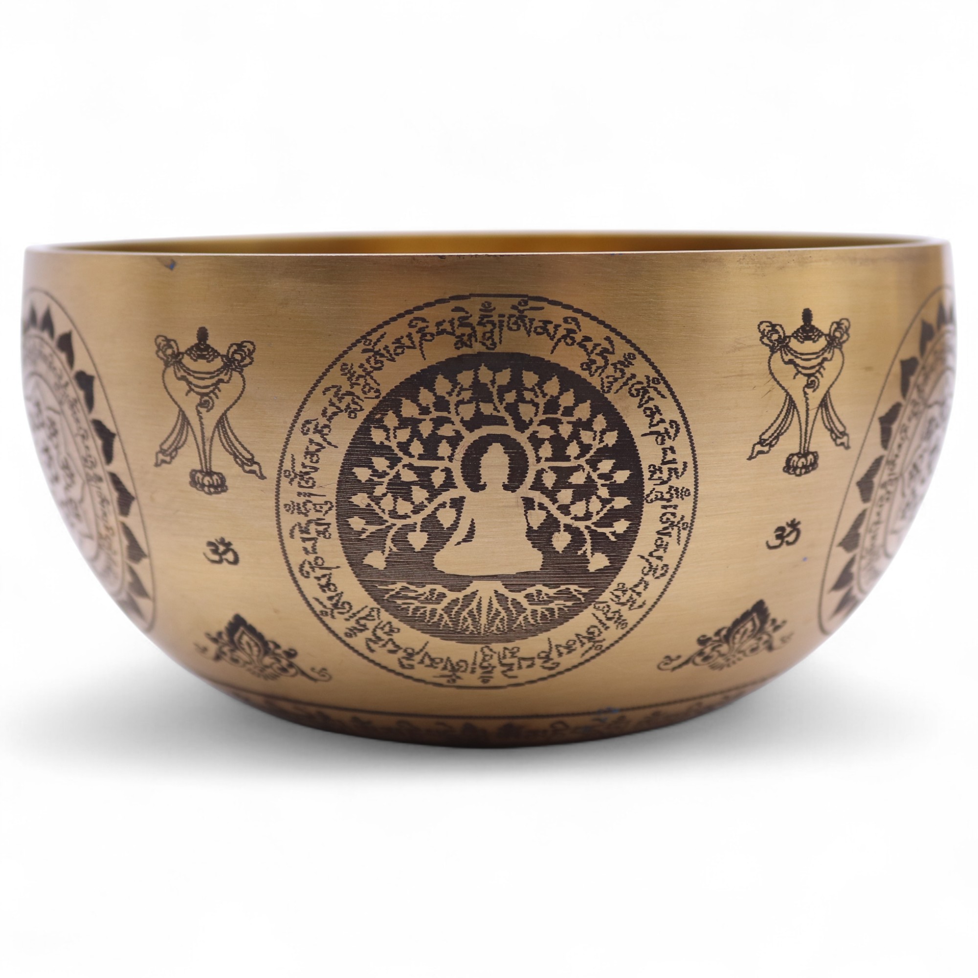 Pure Brass Etched Yogi - Set of 4 - Approx 3.78kg - Image 8