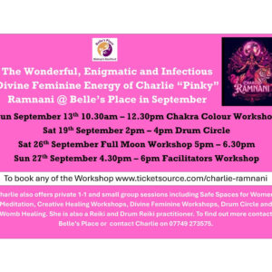 Charlie “Pinky” Ramnani @ Belle’s Place in September