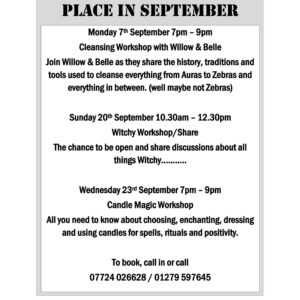 Witchy Workshops with Willow and Belle