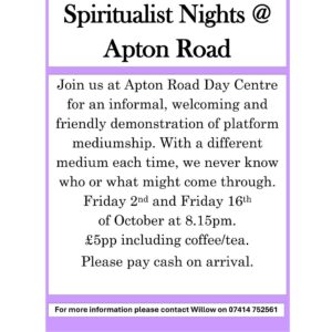 Spiritual Nights at Apton Road