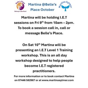I.E.T with Martina and Level 1 I.E.T Training