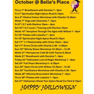 October Events & Workshops